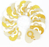 Engagement Bachelorette Party-Decorations White-Gold Garland - 52Ft