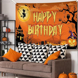 Halloween Happy Birthday Banner XtraLarge 72x44 Inch Spooky