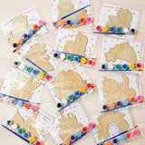 12 Pack Pre Packaged Unicorn Party Favors for Girls Wooden Unicorn