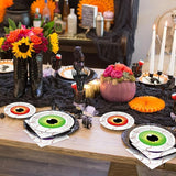 100 Pcs Spooky Halloween Eyeball Party Supplies Set Serves 25 Scary