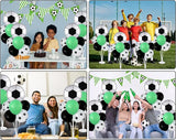 Soccer party Balloons Stand Kit 2 Sets with 2 Soccer Foil Balloons