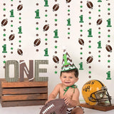 Football 1st Birthday Party Decorations Glitter Star Circle Dot