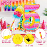 Number 5 Pinata for Birthday Party Decorations Unicorn Mermaid Theme