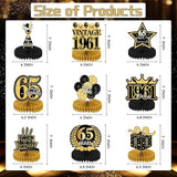 65th Birthday Decorations for Men - 9PCS Vintage 65th Birthday