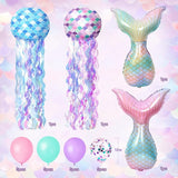 Mermaid Birthday Decorations 41Pcs Mermaid Party Supplies Include