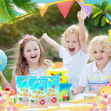 Eccliy 30 Pcs Cartoon Blue Birthday Party Gift Bags Candy Goody Bags