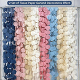 205 Ft Dusty Rose Pink Blue Khaki Beige Circle Dot Backdrop Garland
