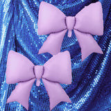 2pcs Large Bow Balloons, Bow Themed Party Decorations Elegant Coq Purp
