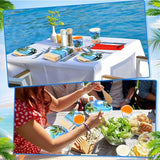 250 Pcs Tropical Beach Party Decoration Summer Paper Plates Napkins