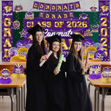 Graduation Decorations 2026 Purple and Gold Graduation Party Decor