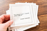 Five Star Funny 30th Birthday Quotes | White Cotton Cocktail Napkins