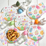 150PCS Easter Plates and Napkins Sets Disposable Easter Party