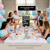 Gender Reveal Voting Board Game Set with 144 Stickers Cast Your Vote