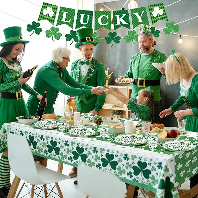 St Patrick's Day Party Supplies Irish Themed Disposable Dinnerware