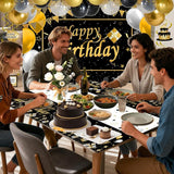 Black and Gold Birthday Decorations Brithday Party Decorations for
