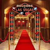 3 Pcs Casino Night Porch Sign Banner Casino Theme Party Decorations