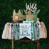 Wild One Birthday High Chair Banner Party Decoration For Boys Jungle