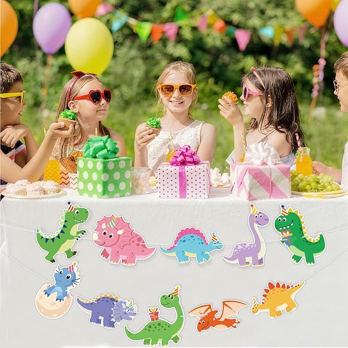 Hooqict Dinosaur Birthday Party Banner Dinosaur Birthday Party