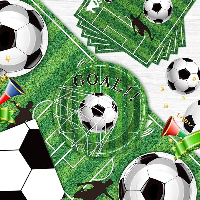 Soccer Party Supplies Kit for 50 Guests Soccer Party Favors Set with