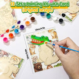 136Pcs Safari Party Favors Jungle Birthday Supplies for Kids Wooden
