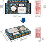 Movie Night Supplies 100 Pcs 50 Movie Snack Trays & 50 Popcorn Bags