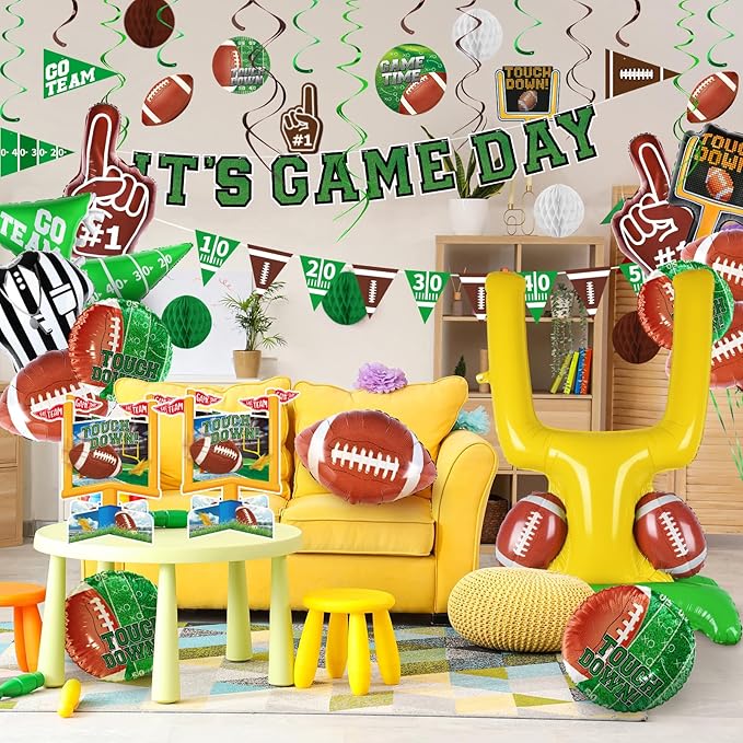 Football Party Decorations Kit Tailgate & Football Birthday