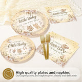 96Pcs Neutral Boho Baby Shower Party Decorations A Sweet Little Baby