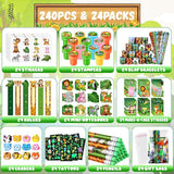 120Pcs Jungle Safari Party Favors Zoo Animals Sticker Stampers Slap
