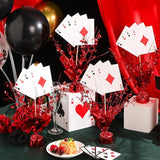 12 Set Casino Poker Theme Decorations for Table Centerpiece Star