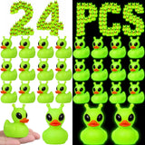 Sotiff 24 Pcs Mini Alien Rubber Ducks Alien Party Favors Small Tiny