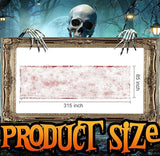 315 x 85 Inch Halloween Creepy Blood Cloth Scary Spooky Cloth with