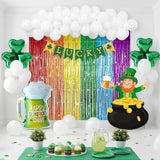 137 Pcs St Patrick's Day Balloons Party Decorations Shamrock Foil