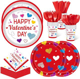 350PCS Valentine's Day Party Supplies for 50 Guests Valentine's Day