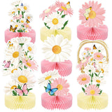 Hotop 9 Pcs Daisy Flower Birthday Party Decorations Daisy Butterfly