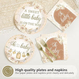 96Pcs Boho Baby Shower Decorations A Sweet Little Baby Is On The Way