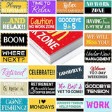 24 Designs Retirement Photo Booth Props Double Sided 11.02 x 5.51''