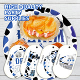 96Pcs Denim and Diamonds Party Decorations Blue Western Disco Cowgirls