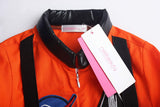 ReliBeauty kids girls boys Astronaut Costume with Space Helmet，8-9/140