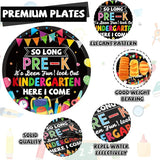 96Pcs Pre K Graduation Party Paper Plates and Napkins So Long Pre K