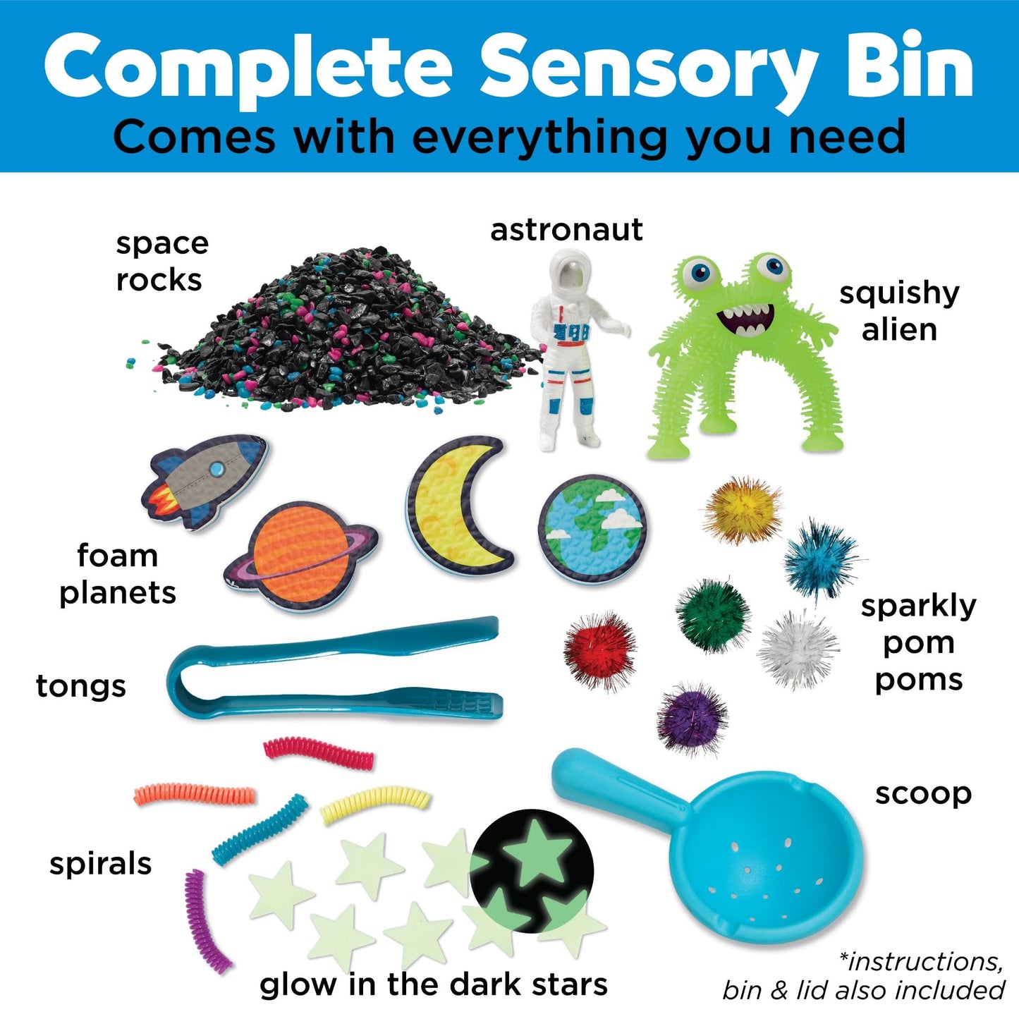 Creativity for Kids Sensory Bin: Outer Space Toys - Preschool and