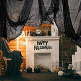 Halloween Black Creepy Cloth 500 x 87 inch Spooky Gauze Cloth