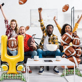 4 Pcs Football Party Decorations 5 ft Standing Football Balloons