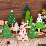 Christmas Table Decorations 7PCS Mini Christmas Trees Felt