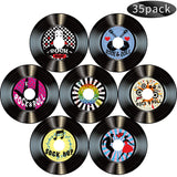 Boao 35 Pieces 7 Inch 1950's Records Decor Rock and Roll Music Party