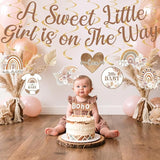 Boho Baby Shower Decorations A Sweet Little Girl Is On The Way Banner