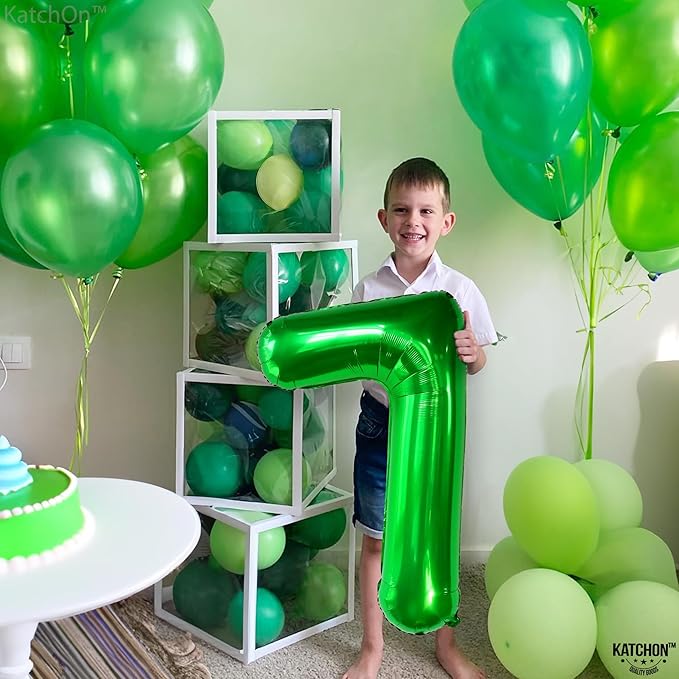 KatchOn, Giant Dark Green Number 7 Balloon - 40 Inch | 7th Birthday