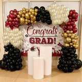 Black Burgundy Gold Balloons Arch Kit Maroon Black Gold Balloons