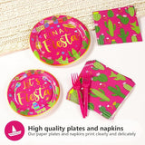 96Pcs Final Fiesta Bachelorette Party Decorations Hot Pink Mexican