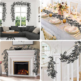Artificial Hanging Willow Leaves Vine Twigs 2Pcs 5.7Ft Halloween