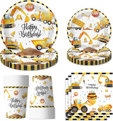 96PCS Construction Birthday Party Supplies Construction Party